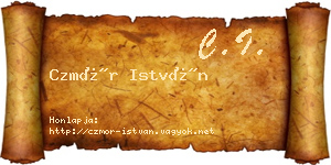 Czmór István névjegykártya