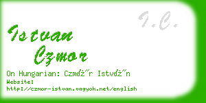 istvan czmor business card